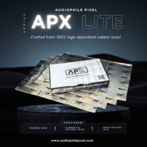 APX Sound Deadening Lite Series Car Dampening Bulk Kit 8+1 Sheet FREE Genuine