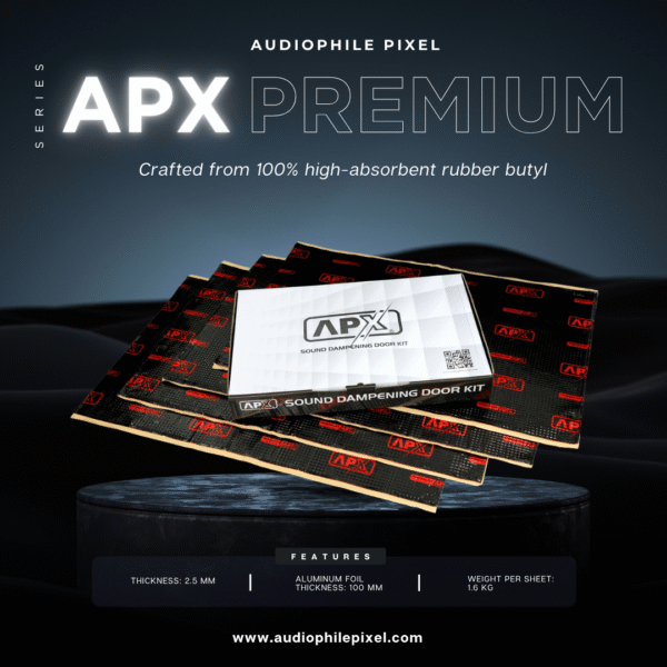 APX Sound Deadening Premium Series Car Dampening Bulk Kit 8+1 Sheet FREE Genuine