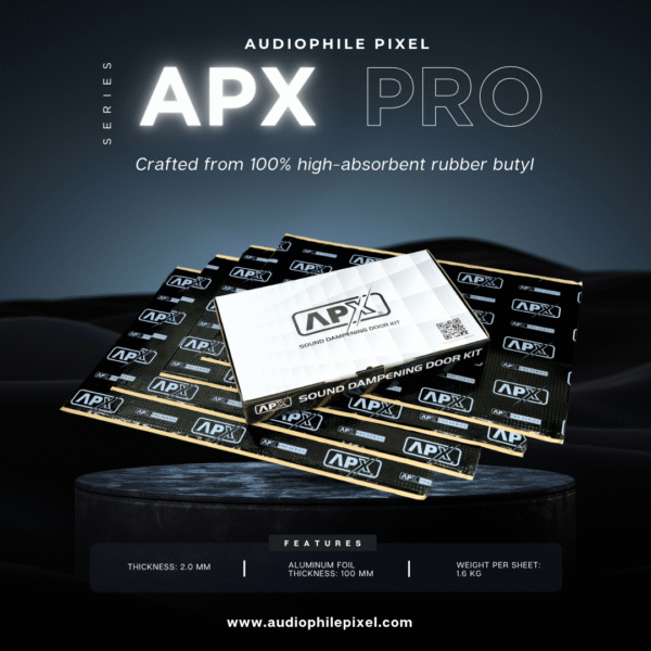 APX Sound Deadening Professional Series Car Dampening Bulk Kit 8+1 Sheet FREE Genuine